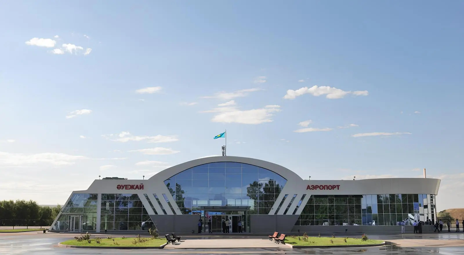 Стрелка вправо для раздела с информацией об авиакомпании «Жетысу» и аэропорте Талдыкорган